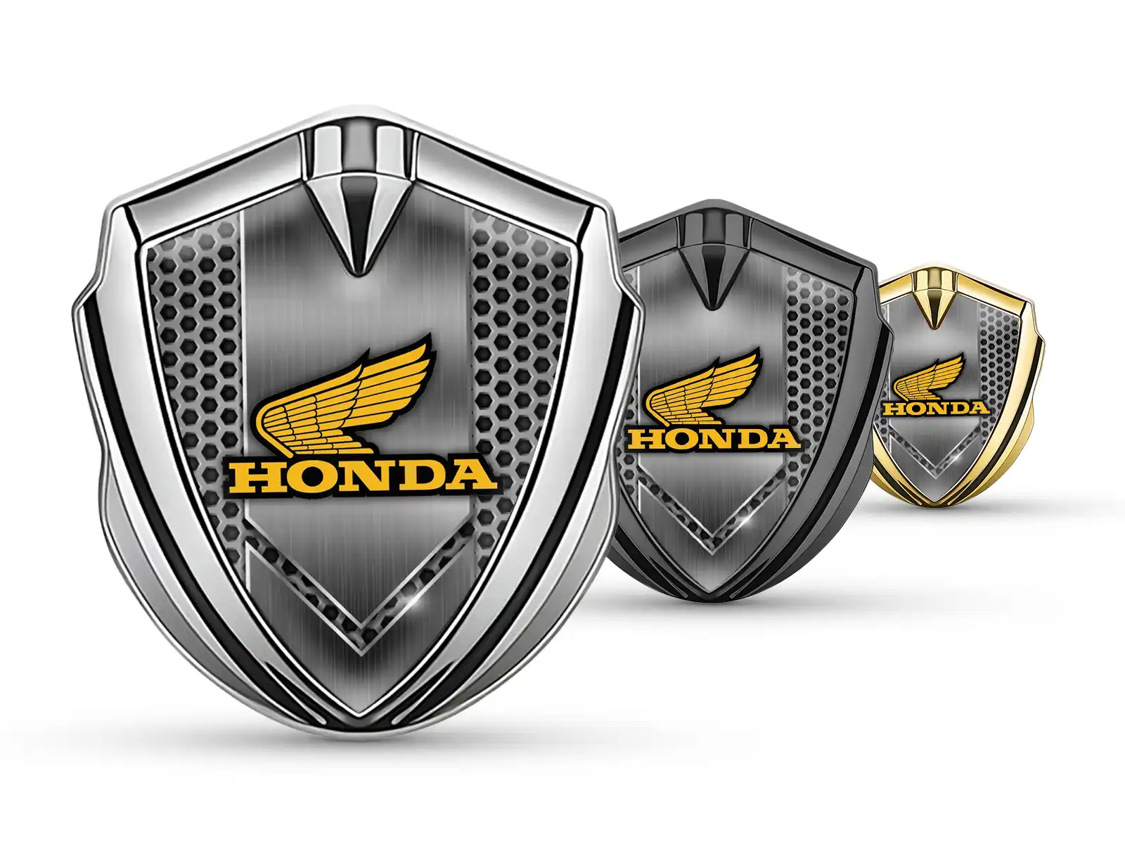 Honda Bombé 3D Insigne Tuning Style Miroité Bombé 3D